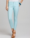 A soft pastel hue makes these J Brand skinny jeans a must-have for spring.