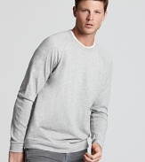 Stock up on essentials like the lightweight crewneck shirt from Vince, with raglan sleeve detail.