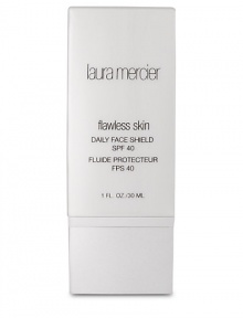 This weightless oil-free sunscreen goes on sheer, with no oily residue, to help shield skin from damaging sunrays and seasonal changes. Daily Face Shield SPF 40 helps to create an invisible shield against damaging UVA and UVB rays, preventing visible signs of aging. This daily sunscreen is formulated with Adaptogen technology which may help the skin adapt to seasonal changes. 1 oz. 