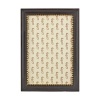 Gold-tone beads add a rich accent to this wood frame from Tizo.