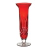 Whether a holiday accent or a striking centerpiece year round, this vibrant red cut-crystal vase is boldly elegant.