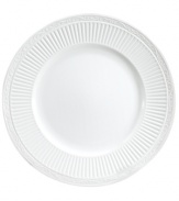 Throughout the world, the name Mikasa is synonymous with unparalleled taste and quality in fine tableware, giftware, and collectibles. Dinner plates from the lovely neoclassical Italian Countryside dinnerware and dishes collection by Mikasa bring the ease of sunny Italy to your informal entertaining, in creamy white glazed stoneware.