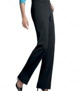 A sleek, sophisticated pant with a flattering, slimming silhouette from JM Collection.