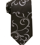 Let something cool grow on you. This tie from Alfani RED is is a welcome change to the usual rotation.