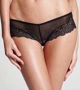 Add some fuel to the fire in a floral lace tanga from b.tempt'd.