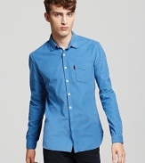 In a classic blue hue, this Burberry shirt is destined to become a permanent wardrobe staple.