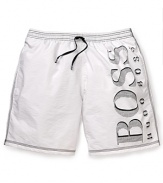 BOSS Black Killifish Boss Logo Bermuda Swim Trunk