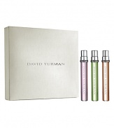 Renowned designer, David Yurman, introduces his newest fragrance creations, The David Yurman Essence Collection. A trio of evocative fragrances whose weightless radiance is reminiscent of the eloquent glow emanating from treasured jewels. Each essence can be worn alone or paired, mixed to create an expression that is as individual and effortless as the woman herself. Delicate Essence: Romantic and feminine. Inspired by the lustrous pink tourmaline gemstone. Fresh Essence: Crisp and playful.