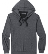 Cool casual style. With a nod toward henley styling, this hoodie from Retrofit sets the standard for your weekend.