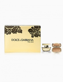 A warm, oriental floral fragrance with modern sensuality. Set includes: 1.7 oz. DG The One Eau de Parfum and 1.7 oz. Make-up Bronzer.