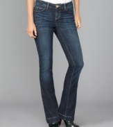 For vintage-inspired denim, check out these flared jeans from Tommy Hilfiger! A faded blue wash offers a perfectly broken-in look you'll love.