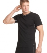 This cotton T shirt from Calvin Klein is soft and comfortable enough to sleep in and sleek and stylish enough to wear out.