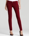 Tap into the season's favorite trend--colored denim--in these richly hued True Religion skinny jeans.