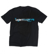 Get graphic. A cool logo treatment gives this Quiksilver tee standout status in your casual wardrobe.