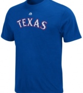 Game on. Inspire your fellow Texas fans to support their team with this Rangers t-shirt from Majestic.