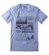 No matter how far you roam, this sweet tee from Quiksilver will always keep your style senses intact.