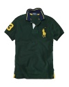 Polo Ralph Lauren Custom-Fit Short-Sleeved Stripe Mesh Polo