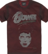 Distressing and foiling give this David Bowie T shirt from RIFF the true rock-and-roll treatment.