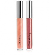 Turn heads with Trish's luminous, long-wearing gloss formulation, designed to enhance your pout with an enticing marriage of high-shine and brilliant points of light for a mirror effect that creates the illusion of fuller lips. This irresistible duo includes complementing pale Petal and punchy Pink, different shades for your different moods.