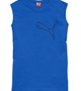 Give yourself a little extra room to move with this sleeveless tee from Puma.