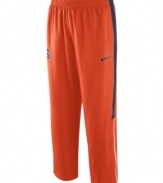 Stay ahead of the game and show your support anytime with these Syracuse Orange NCAA basketball pants featuring Dri-Fit technology from Nike.