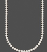 Perfect your look with polished pearls by Belle de Mer. This glamorous A+ Akoya cultured pearl necklace (8-8-1/2 mm) is the perfect finishing touch to your ensemble. Crafted in 14k gold. Approximate length: 24 inches.