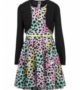 Fashion is not for the meek. Embrace her bold personality with this animal printed dress from Beautees.