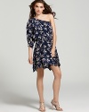 Madison Marcus Dress - Flourish Printed One Shoulder