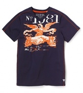 This GUESS Kids tee sports a dramatic eagle graphic for just the right dose of attitude.