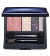 This shadow collection highlights and defines eyes with the ultimate in color sophistication and luxury care. Light reflecting technology enhances natural eye area contours.Finish is silky and flawless, resistant to smudging, creasing and fading. New signature blue refillable compact with the choice of 7 exquisite eye color quad refills. Key Benefits and Ingredients: -Argan Tree Oil provides smooth application and wear.