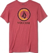 Bring your casual style full circle with this graphic t-shirt from Volcom.