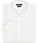 A crisp, clean silhouette from John Varvatos Star USA, this slim fit dress shirt makes the most out of your professional basics.