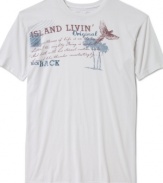 Stay in a relaxed state of mind with this graphic t-shirt from Tasso Elba.