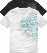 The building blocks to a better wardrobe are right here. This casual tee from Marc Ecko lays the right foundation.