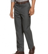 Shore up your work rotation with these flat-front pants from Alfani.