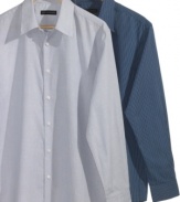 The simple addition of stripes to these woven shirts provides an instant style upgrade.