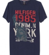 Lady Liberty dons this sweet short-sleeved t-shirt from Tommy Hilfiger giving you some serious NYC style.