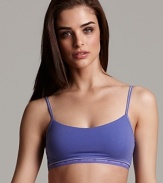 The Infinity Flex Bralette from Calvin Klein not only gives you a sleek silhouette, it also stretches to fit almost any size.