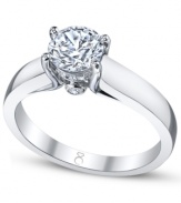 Tell a story with this symbolic style. This My Diamond Story engagement ring features a stunning, certified solitaire diamond (1-1/4 ct. t.w.) in a polished 18k white gold setting.