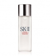 Skin Balancing Essence. The heart of the SK-II range. The second point in your Ritual. This unique Pitera-rich product moisturizes to improve texture and clarity for a more beautiful, glowing complexion. It contains the most concentrated amount of Pitera of all the SK-II skincare products--around 90% pure SK-II Pitera. It absorbs easily and leaves your skin looking radiant, with a supple, smooth feel. 7.2 oz. 