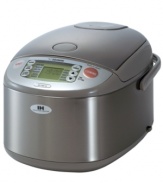 Utilizing induction heating, this rice cooker evenly distributes heat for taste-perfect rice. Multiple menu functions-white, mixed, sushi, porridge and more-cater to the rice enthusiast and make it easy to master a range of recipes. Model NP-HBC18.