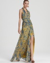 BCBGMAXAZRIA Gown - Halter Floral Print