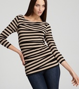 VINCE CAMUTO Striped Bandage Shirt