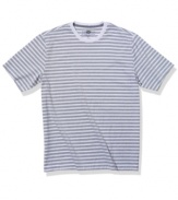 Style of a different stripe. This comfortable crew-neck t-shirt from Club Room is a necessary addition to your casual rotation.