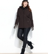 Whether you're layering it or wearing it alone, Esprit's diamond-quilted plus size jacket exudes classic, sporty chic.