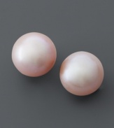 Prettify your look in opaque pastel. Belle de Mer's polished studs feature pink cultured freshwater pearls (8-9 mm) with 14k gold posts.