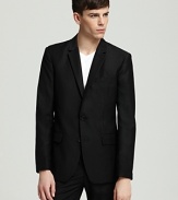 Shades of Grey by Micah Cohen 2-Button Notch Lapel Blazer