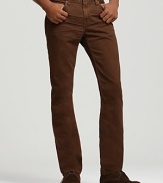 These Kane jeans are a classic slim, straight leg jean in a rich spiced brown wash for seasonal style.