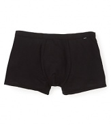 A modern essential: BOSS Black's boxer brief, featuring a thin waistband and plenty of stretch for a customized fit.