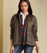 Tommy Hilfiger's barn jacket is a casual, cool-weather essential. It looks so preppy-chic with jeans and a polo.